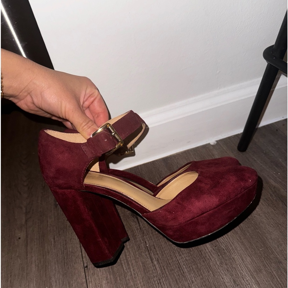 Michael kors berry platform Mary Jane’s